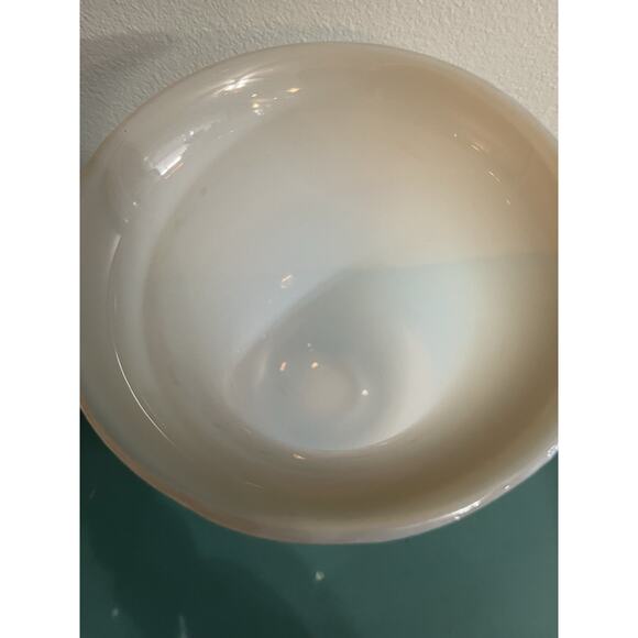 Opalescent Opaline Glass 8” Vase- MCM-Glows - Picture 2 of 5